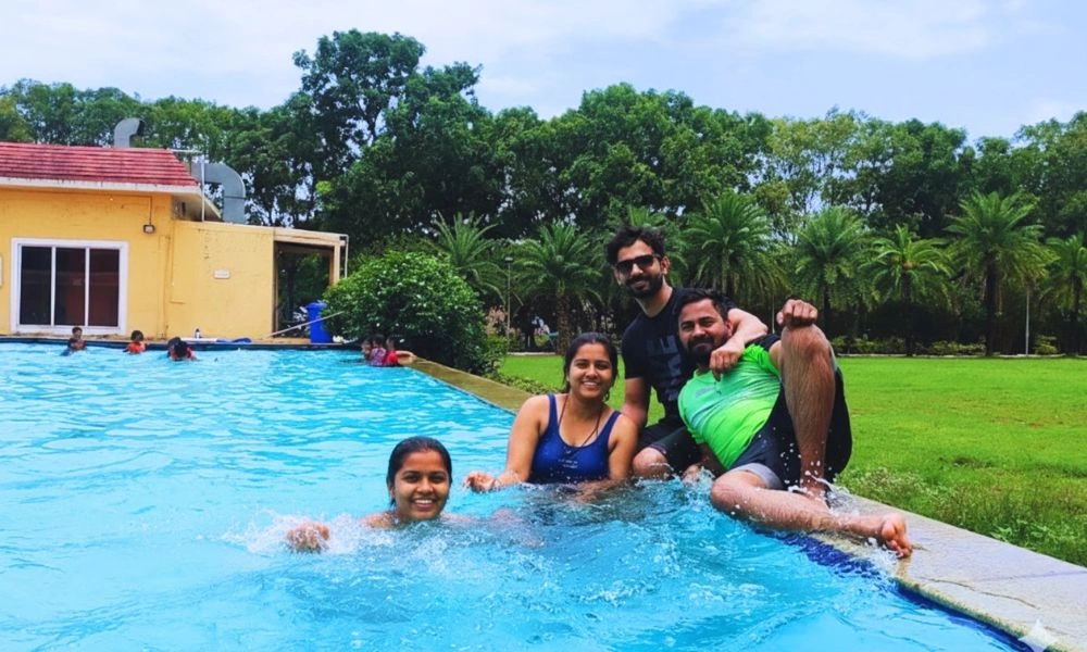 Group Pool Fun & Leisure Time