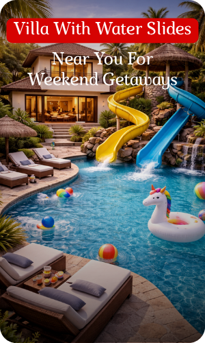 Water Slides Pool Villa