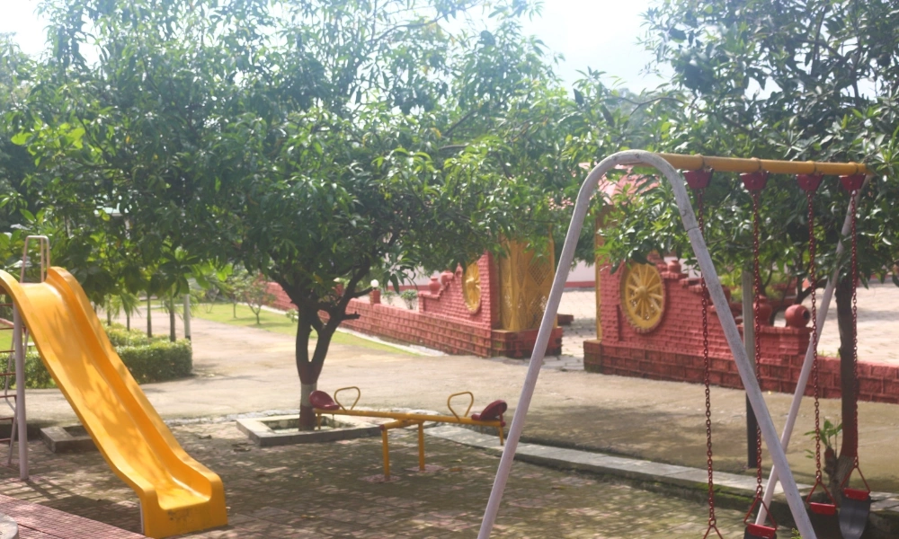 Kids Play Area with Slides & Swings