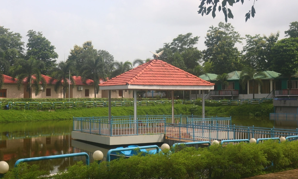 Lakeside Gazebo & Bridge View