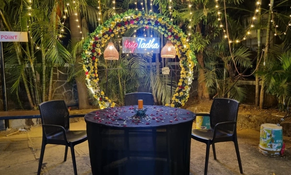 Romantic Candlelight Dinner Setup