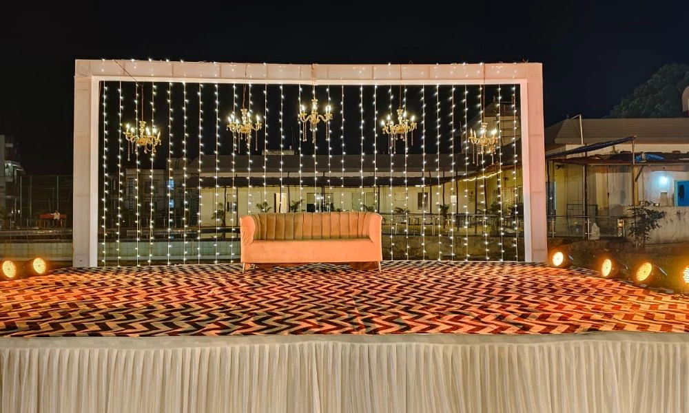 Event Stage Decoration Setup
