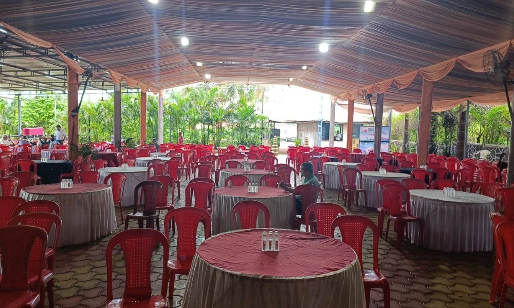 Covered Dining Hall Setup