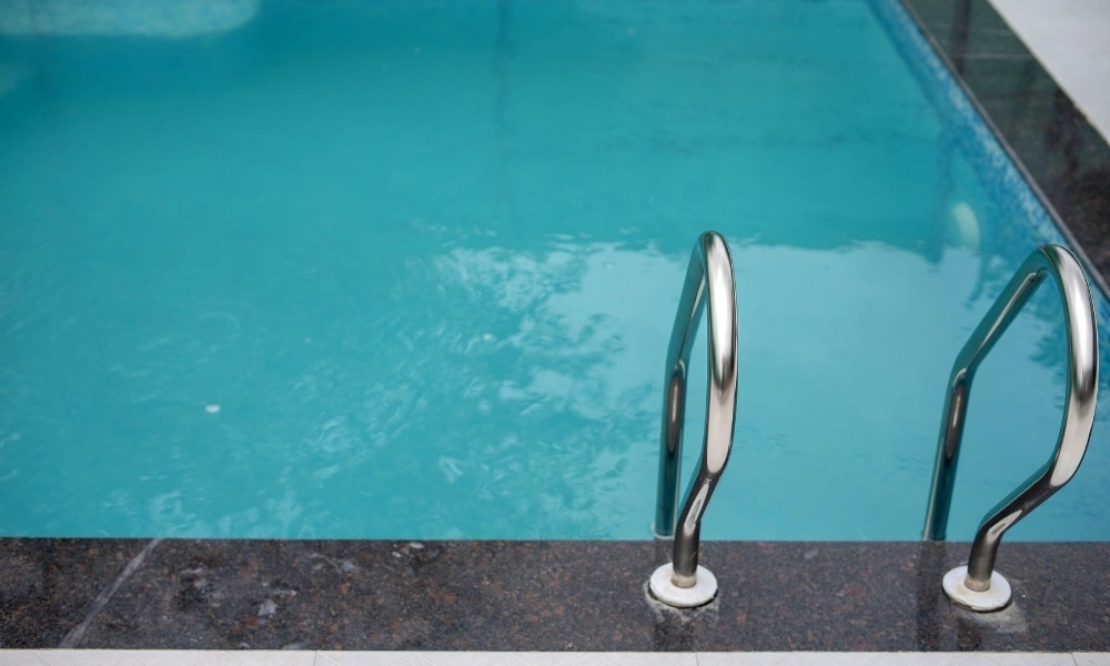 Swimming Pool Entry with Ladder