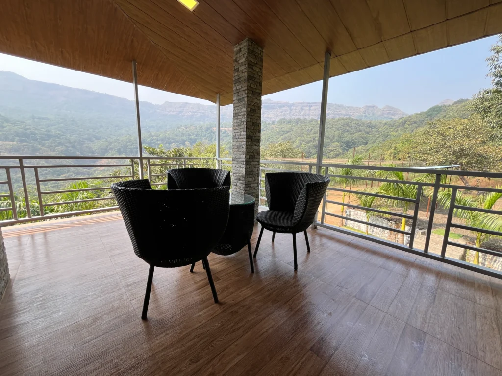 Scenic Balcony with Mountain View Seating