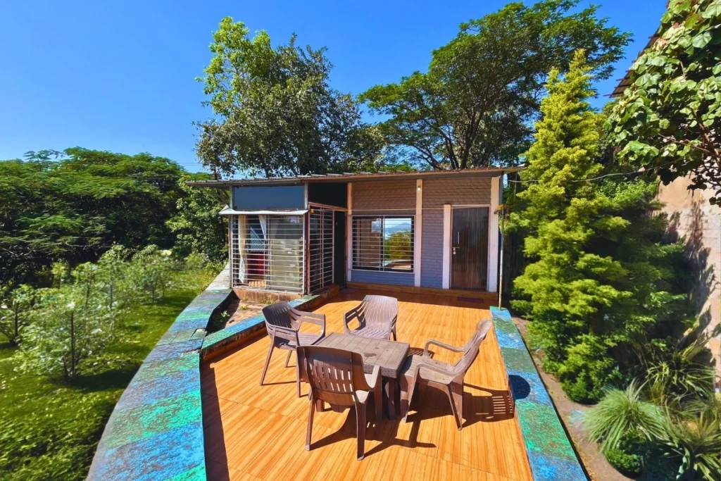 Open natural area with beautiful evening seating and a peaceful atmosphere.