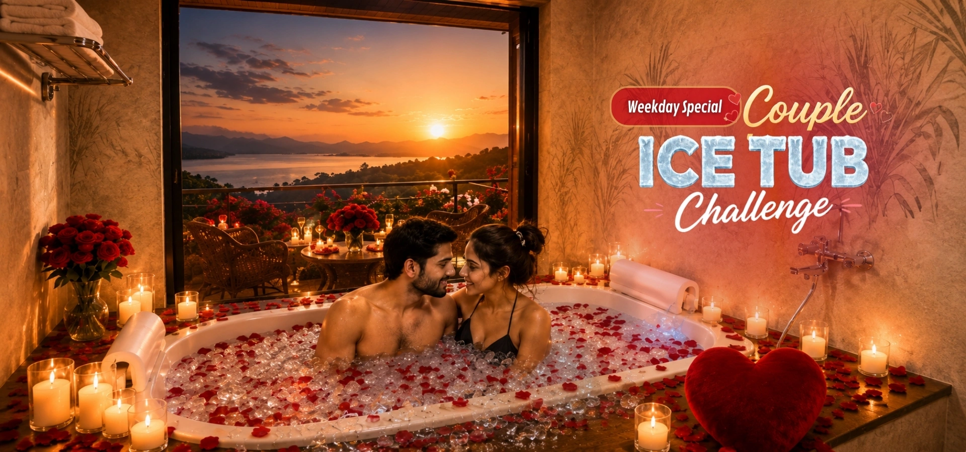 Couples ICE Tub Bath Challenge