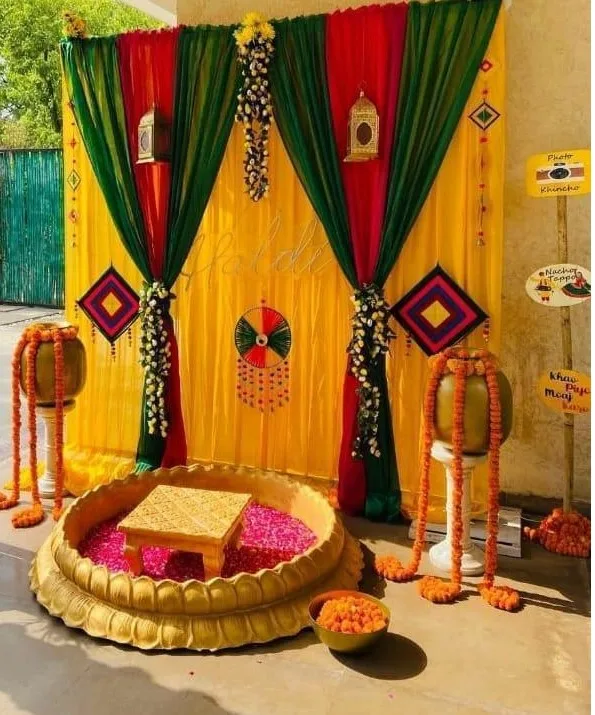 Wedding- Haldi Decoration Vibes