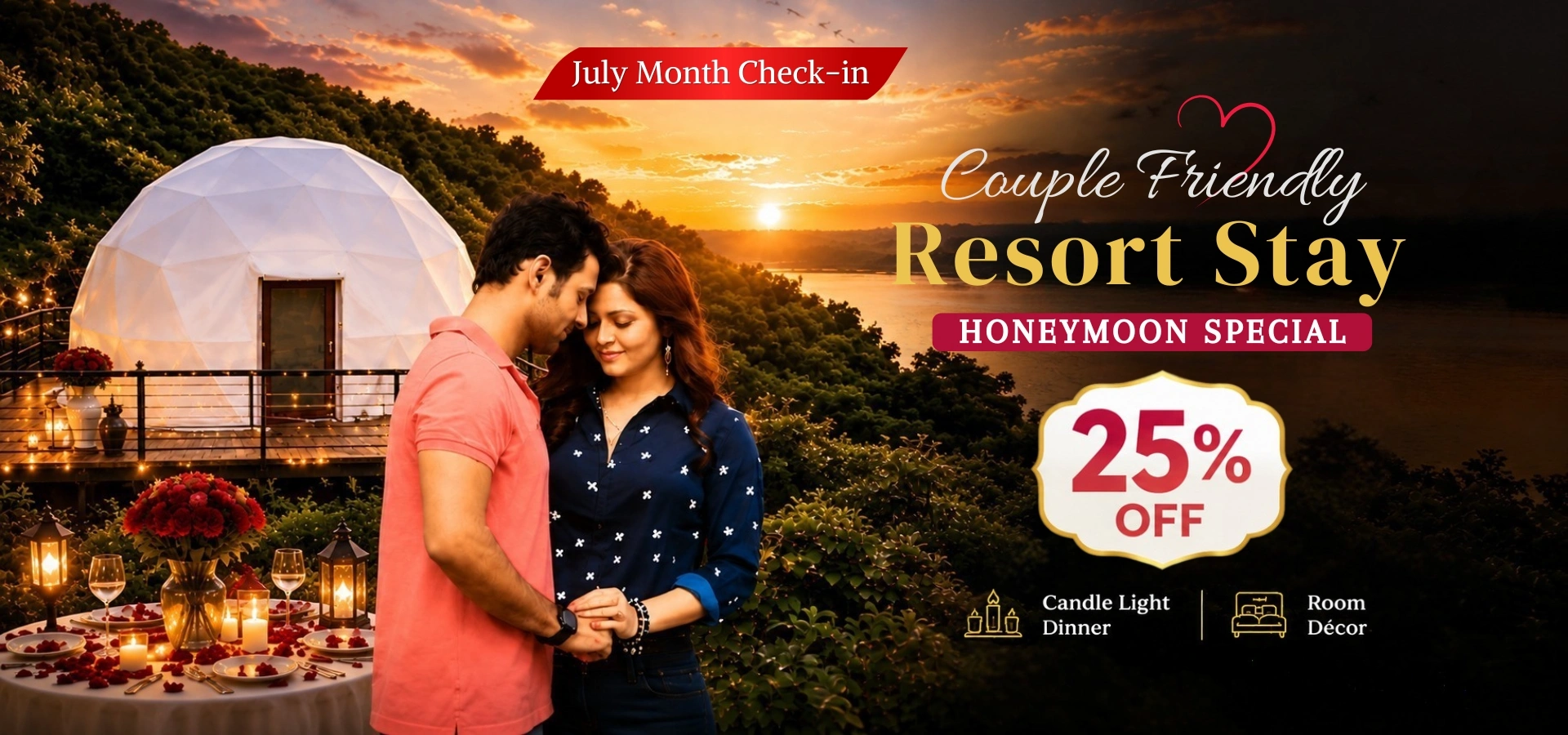 Couple Friendly Resort - Honeymoon Package