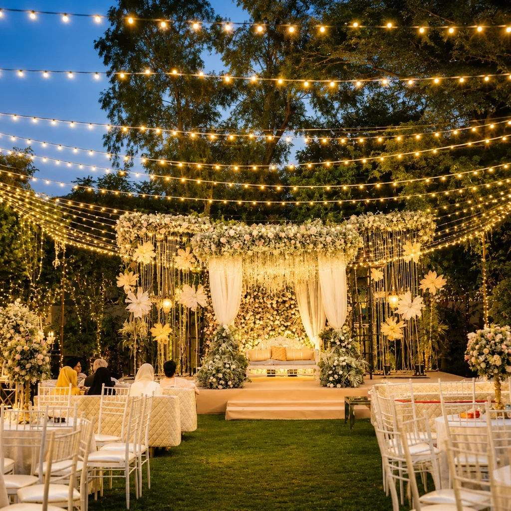 Open Lawn Wedding