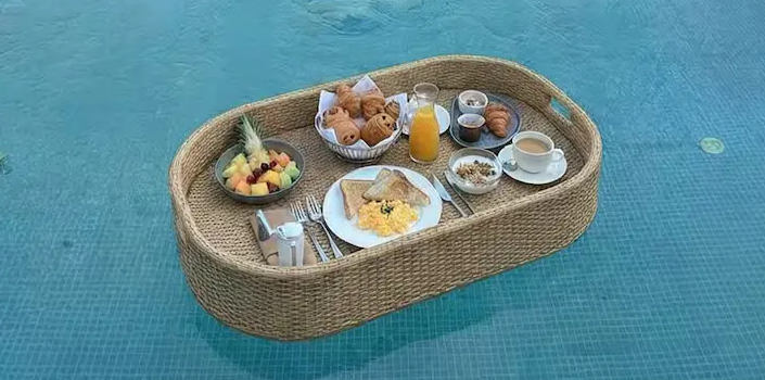 Swimming Floating Breakfast