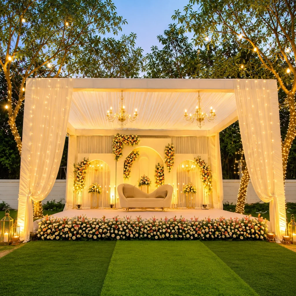 Open Lawn Wedding